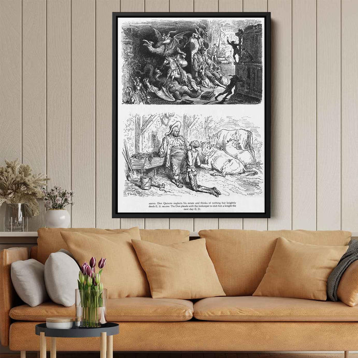 Don Quixote by Gustave Dore - Canvas Artwork