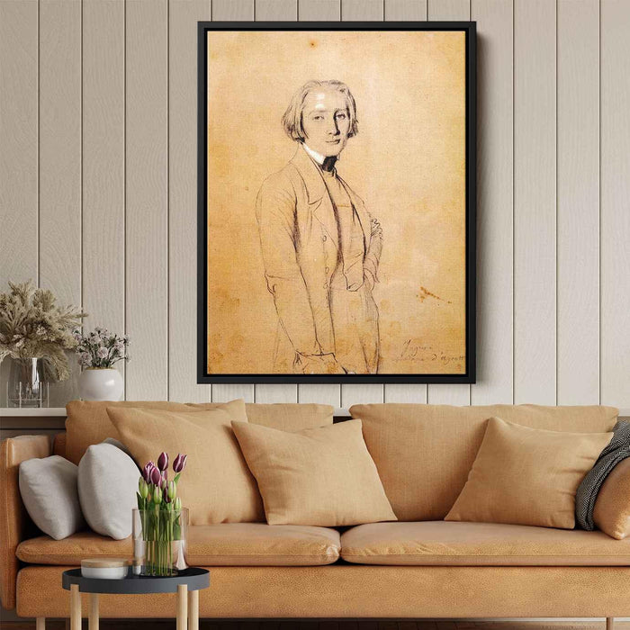 Franz Liszt by Jean Auguste Dominique Ingres - Canvas Artwork