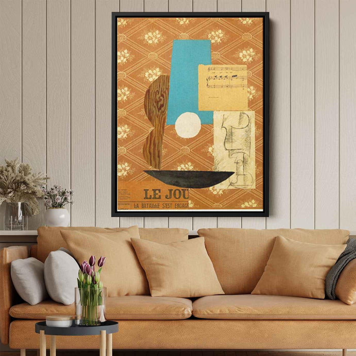 Guitar, Sheet music and Wine glass by Pablo Picasso - Canvas Artwork