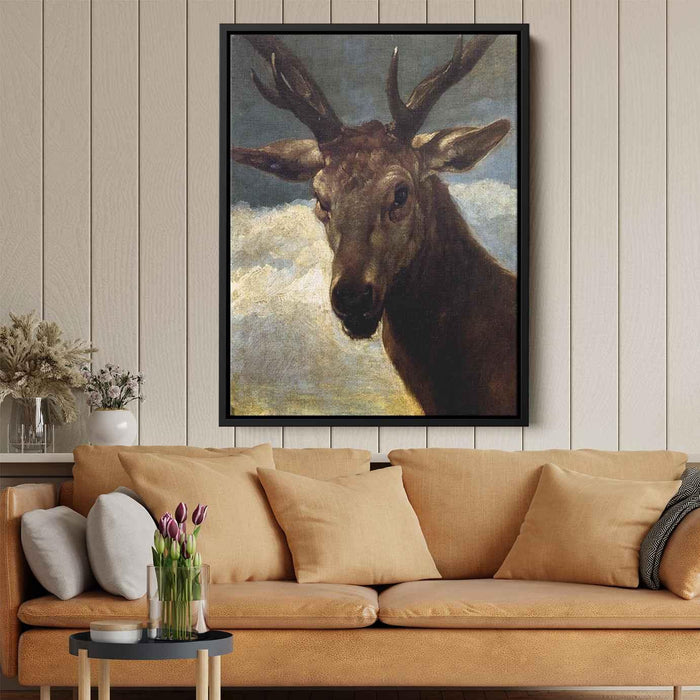 Head of a Stag (1634) by Diego Velazquez - Canvas Artwork