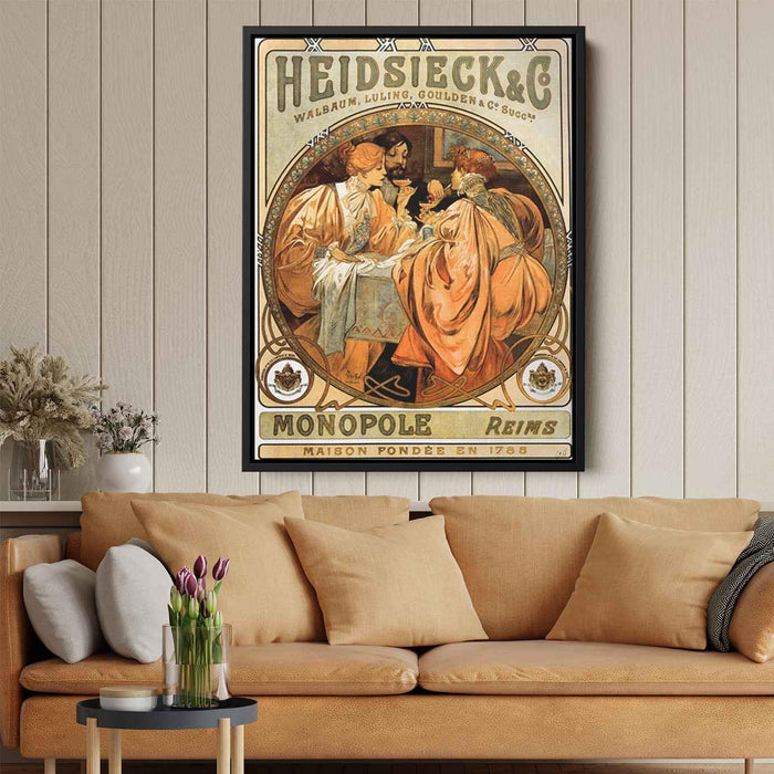 Heidsieck (1901) by Alphonse Mucha - Canvas Artwork