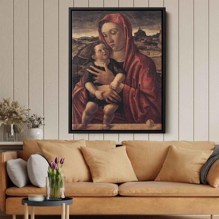 Madonna, with Child Standing on a Parapet by Giovanni Bellini - Canvas Artwork