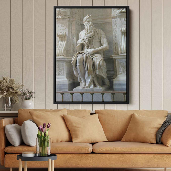 Moses (1515) by Michelangelo - Canvas Artwork