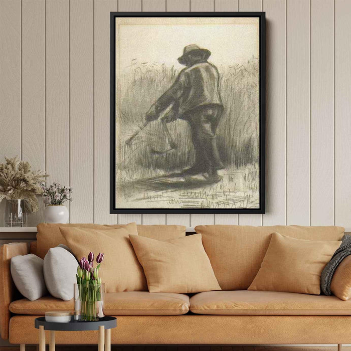 Peasant with Sickle, Seen from the Back by Vincent van Gogh - Canvas Artwork