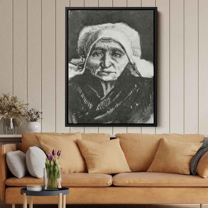 Peasant Woman, Head by Vincent van Gogh - Canvas Artwork