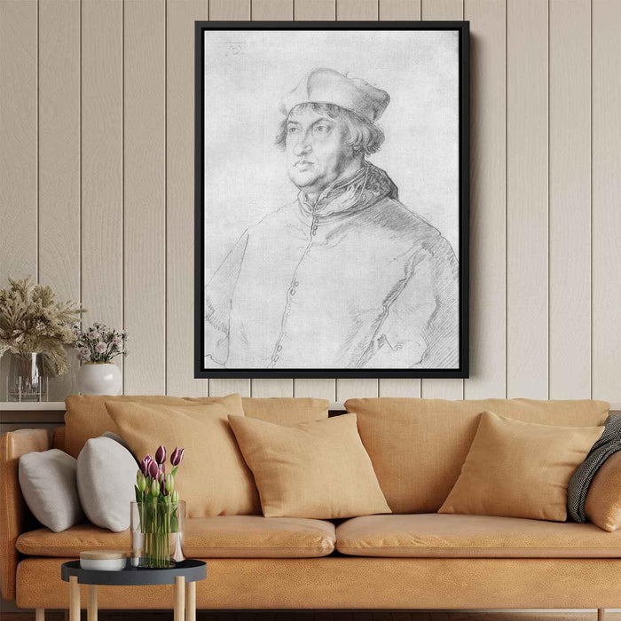 Portrait of Cardinal Albrecht of Brandenburg (1519) by Albrecht Durer - Canvas Artwork