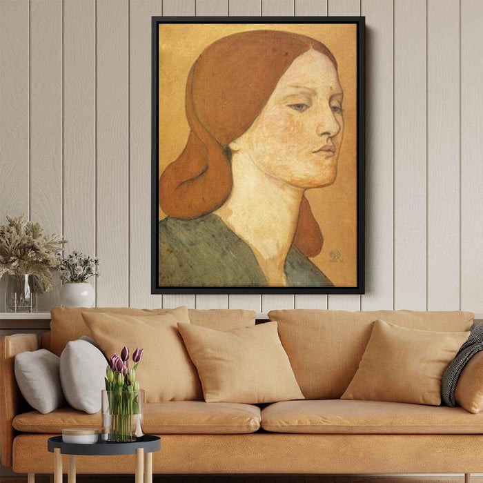 Portrait of Elizabeth Siddal (1865) by Dante Gabriel Rossetti - Canvas Artwork