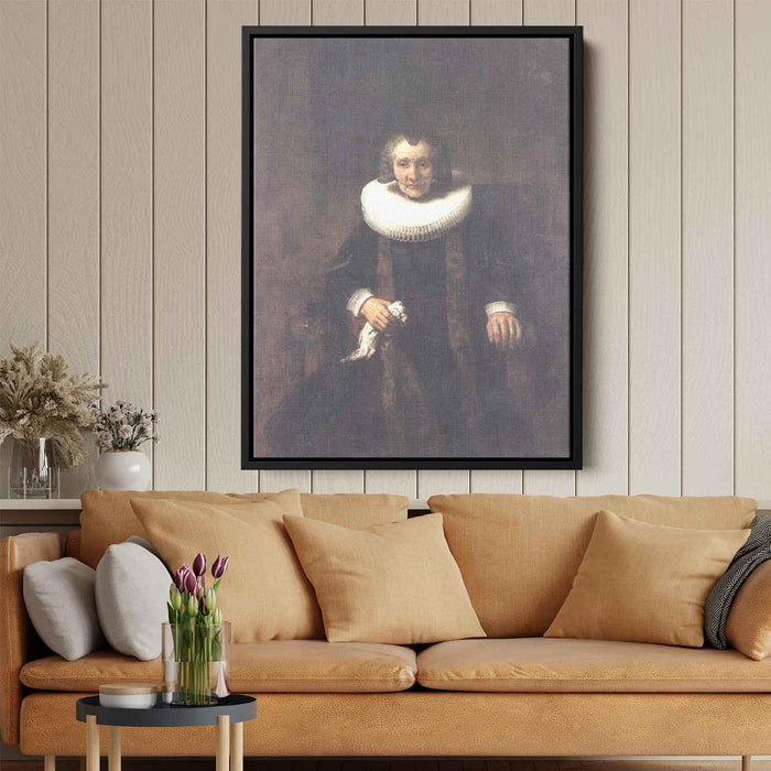 Portrait of Margheride Geer, Wife of Jacob Trip by Rembrandt - Canvas Artwork