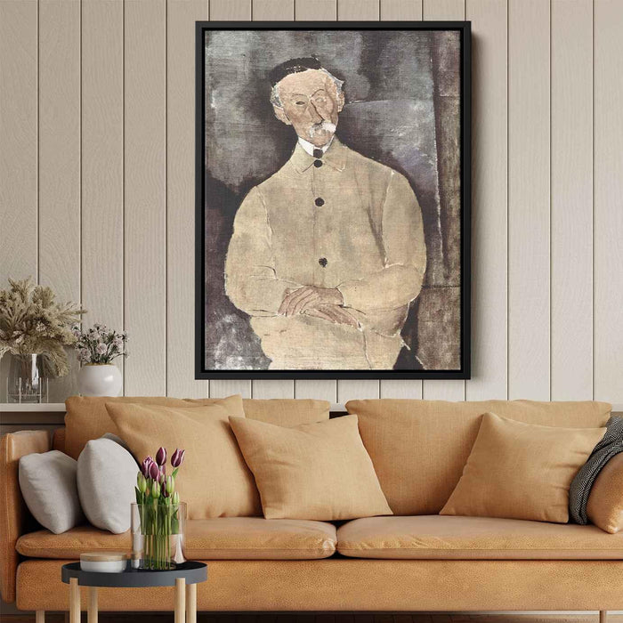 Portrait of Monsieur Lepoutre (1916) by Amedeo Modigliani - Canvas Artwork