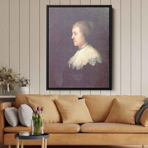 Portrait of Princess Amalia van Solms (1632) by Rembrandt - Canvas Artwork