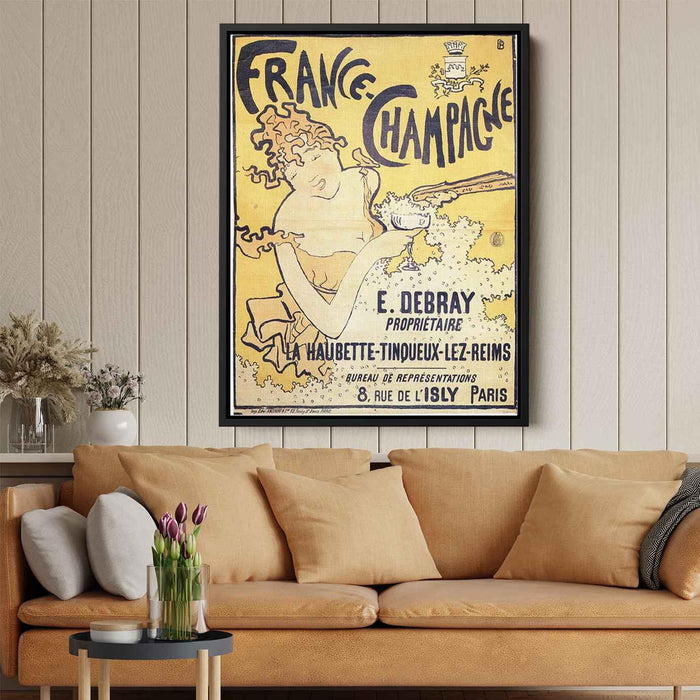 poster advertising France Champagne (1891) by Pierre Bonnard - Canvas Artwork