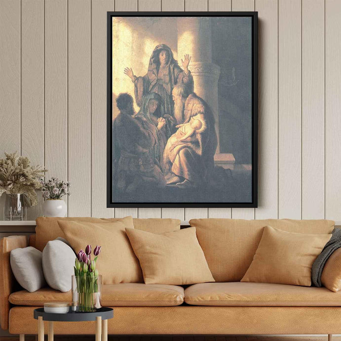 Presentation in the Temple (1628) by Rembrandt - Canvas Artwork