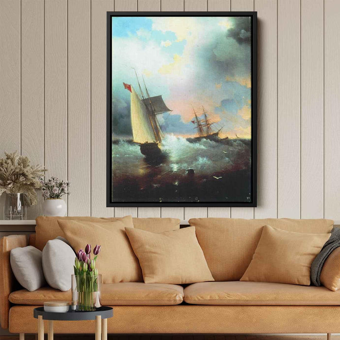 Sailboat (1859) by Ivan Aivazovsky - Canvas Artwork