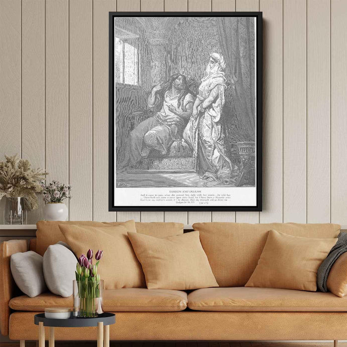 Samson and Delilah by Gustave Dore - Canvas Artwork