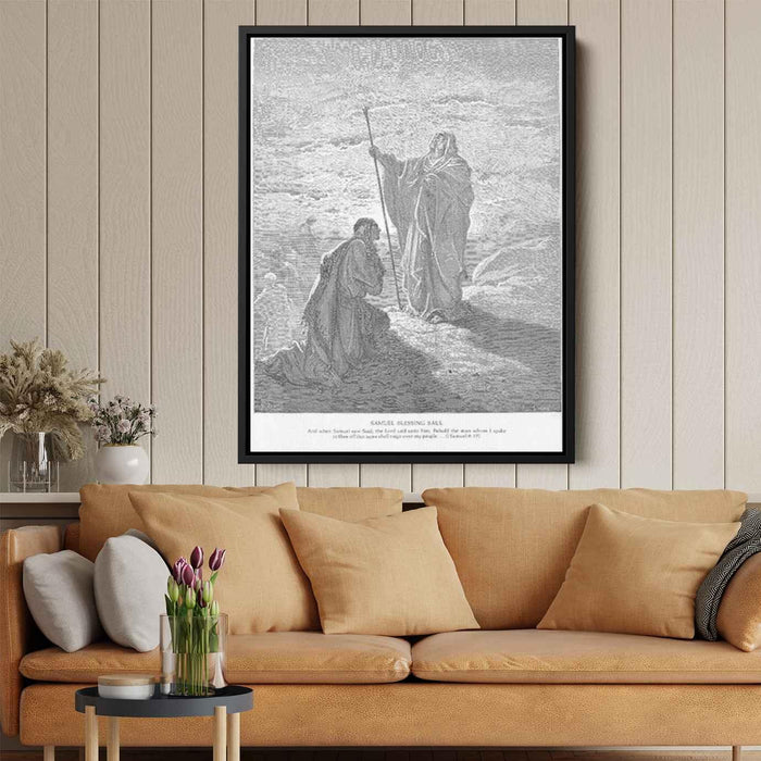 Samuel Blesses Saul by Gustave Dore - Canvas Artwork