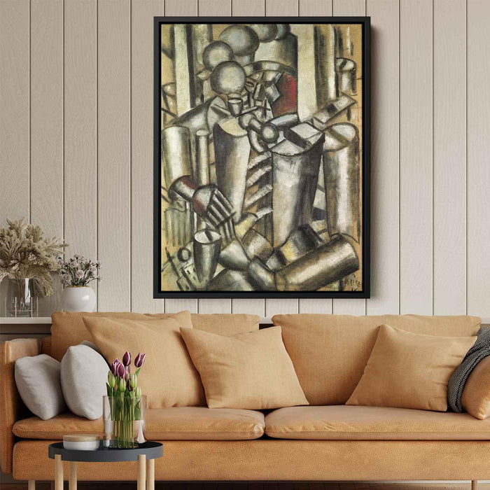 Soldier with a pipe (1916) by Fernand Leger - Canvas Artwork