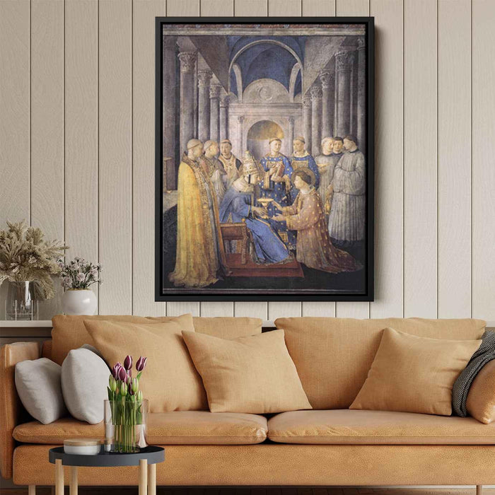 St. Peter Consacrates St. Lawrence as Deacon (1449) by Fra Angelico - Canvas Artwork