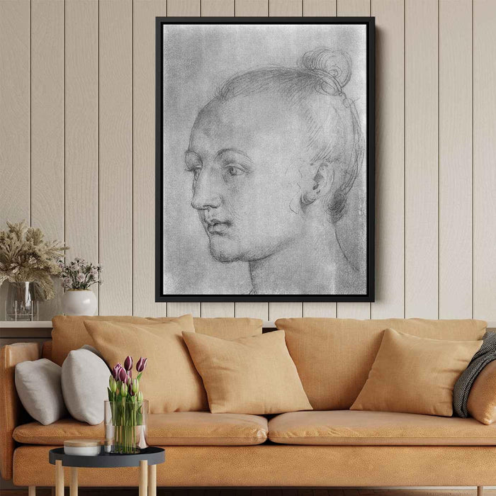 Studies on a great picture of Mary" Head of a Young Girl" by Albrecht Durer - Canvas Artwork