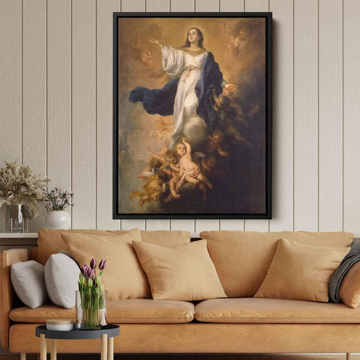 The Assumption of the Virgin (1670) by Bartolome Esteban Murillo - Canvas Artwork