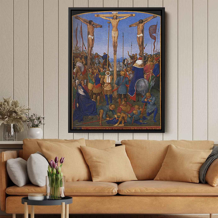 The Crucifixion (1460) by Jean Fouquet - Canvas Artwork