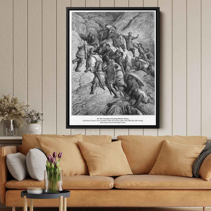 The Crusaders Crossing Mount Taurus by Gustave Dore - Canvas Artwork