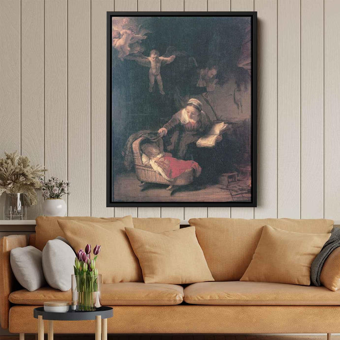 The Holy Family (1645) by Rembrandt - Canvas Artwork