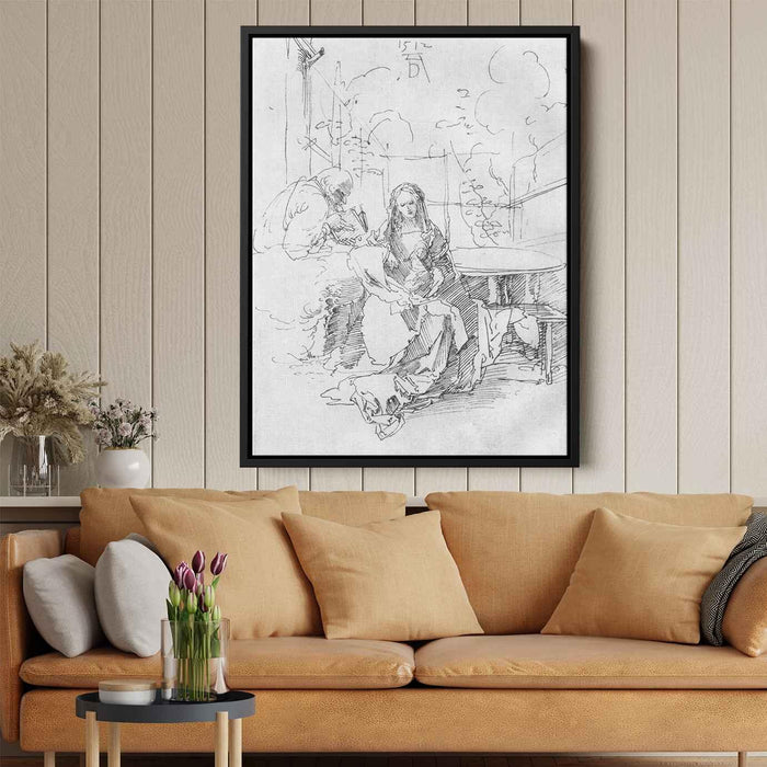 The Holy Family in the arbor (1512) by Albrecht Durer - Canvas Artwork