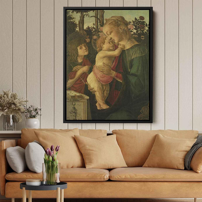 The Madonna and Child with the Infant Saint John the Baptist by Sandro Botticelli - Canvas Artwork