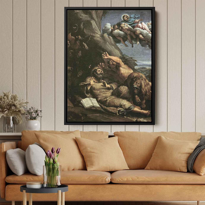 The Temptation of St Anthony Abbot (1597) by Annibale Carracci - Canvas Artwork