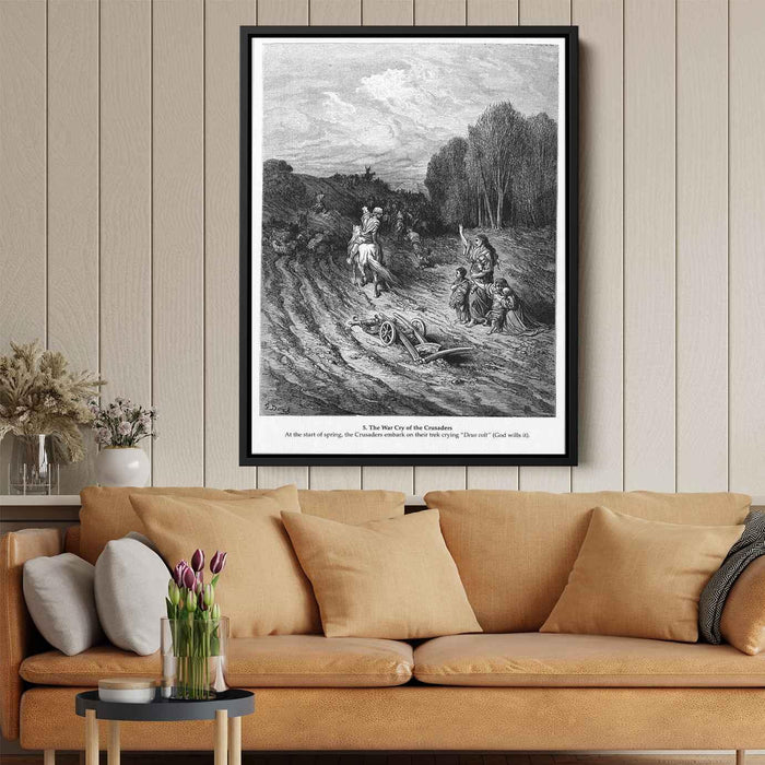 The War Cry of the Crusaders by Gustave Dore - Canvas Artwork