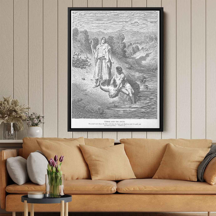 Tobias and the Angel by Gustave Dore - Canvas Artwork