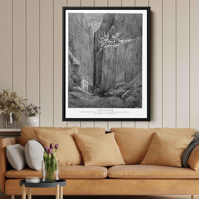 Tumult and Escape by Gustave Dore - Canvas Artwork