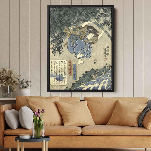 Twenty four Paragons of Filial Piety of Our Country by Utagawa Kuniyoshi - Canvas Artwork