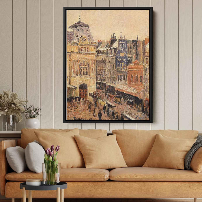 View of Paris, Rue d'Amsterdam by Camille Pissarro - Canvas Artwork