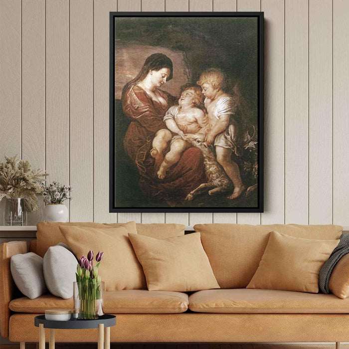 Virgin and Child with the Infant St. John by Peter Paul Rubens - Canvas Artwork