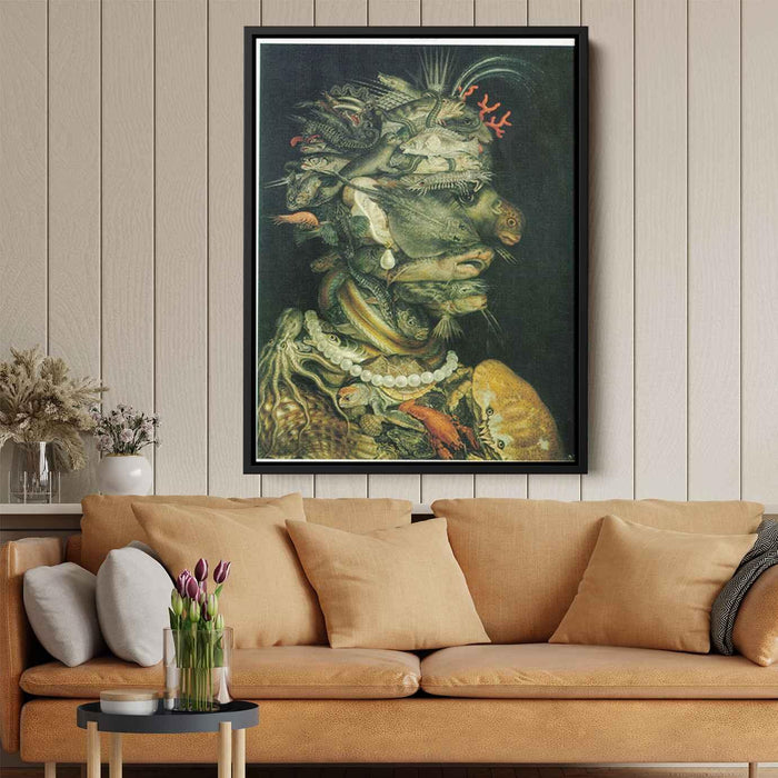 Water (1566) by Giuseppe Arcimboldo - Canvas Artwork