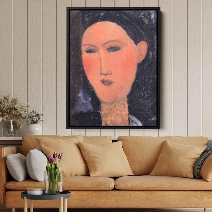 Woman's Head (1915) by Amedeo Modigliani - Canvas Artwork