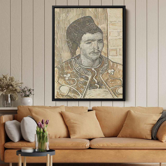 Zouave, Half-Figure by Vincent van Gogh - Canvas Artwork