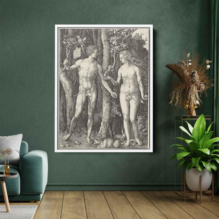 Adam and Eve (1504) by Albrecht Durer - Canvas Artwork