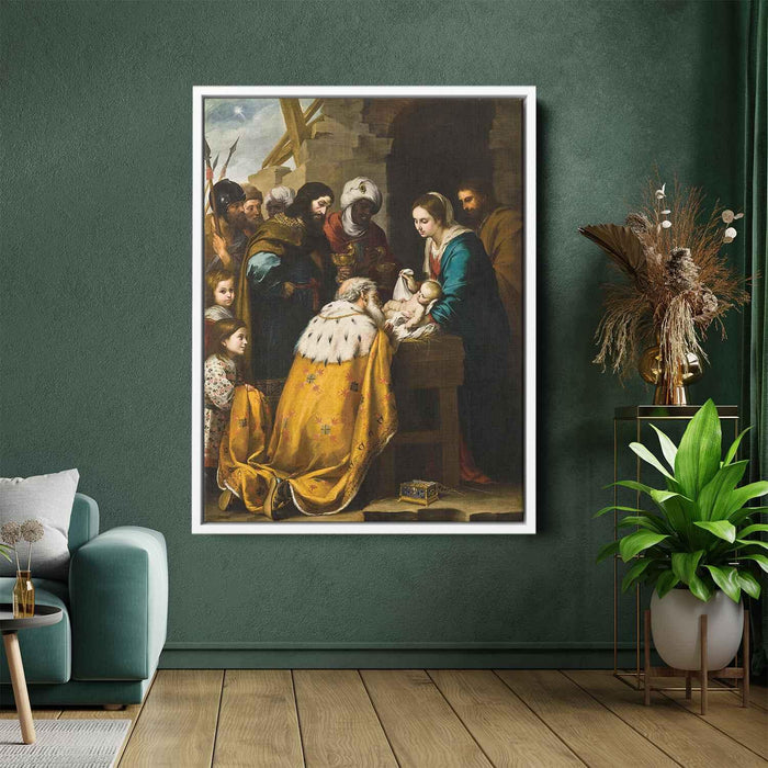 Adoration of the Magi (1660) by Bartolome Esteban Murillo - Canvas Artwork