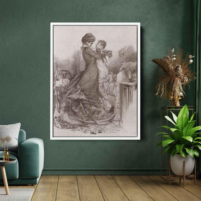 Anna Karenina meets her son (1878) by Mikhail Vrubel - Canvas Artwork Kanvah Anna Karenina meets her son (1878) by Mikhail Vrubel - Canvas Artwork Kanvah