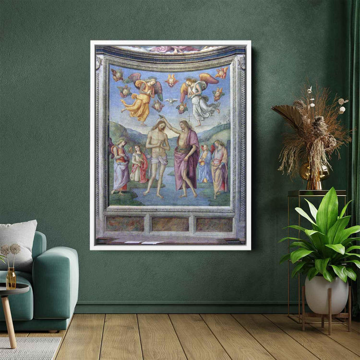 Baptism of Jesus (1507) by Pietro Perugino - Canvas Artwork
