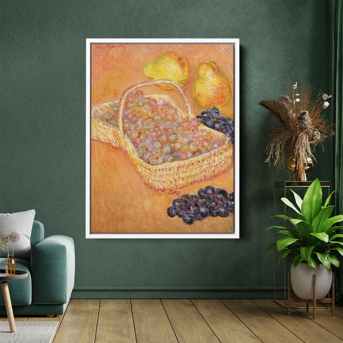 Basket of Graphes, Quinces and Pears by Claude Monet - Canvas Artwork