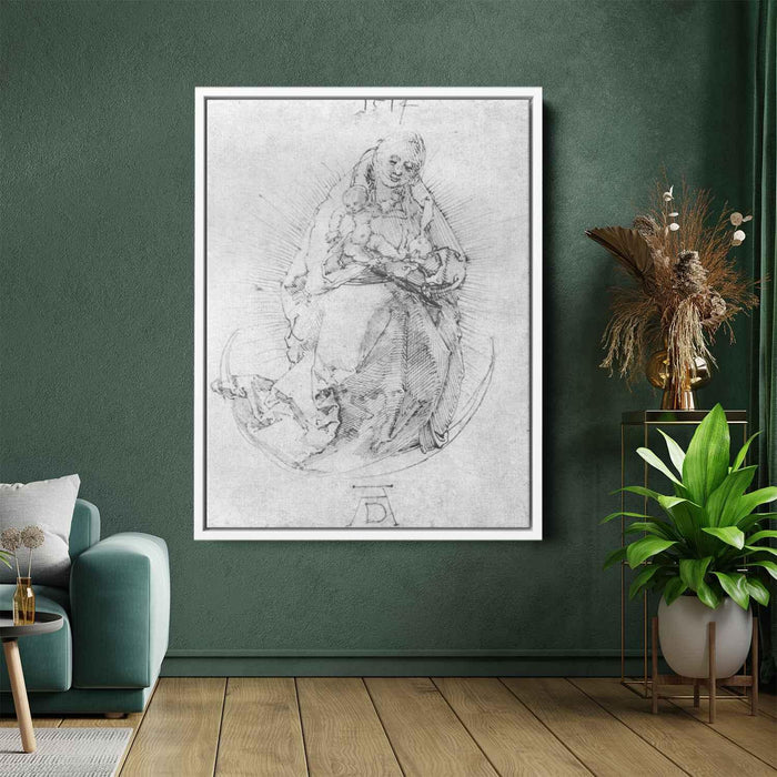 Crescent Madonna (1514) by Albrecht Durer - Canvas Artwork