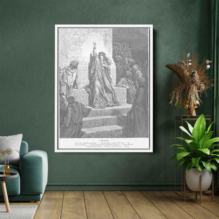 Deborah, engraved by Ettlin by Gustave Dore - Canvas Artwork