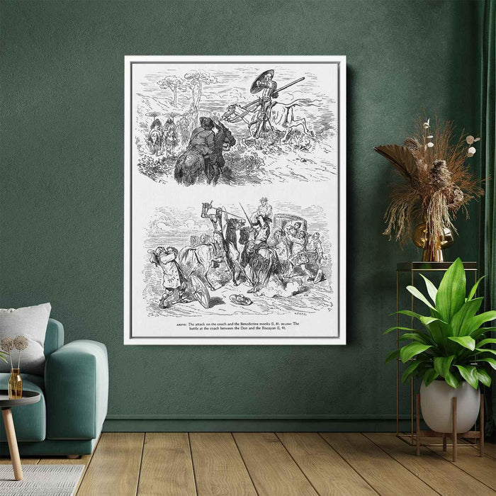 Don Quixote by Gustave Dore - Canvas Artwork