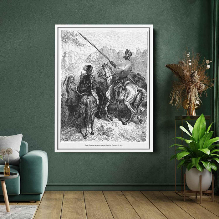 Don Quixote by Gustave Dore - Canvas Artwork