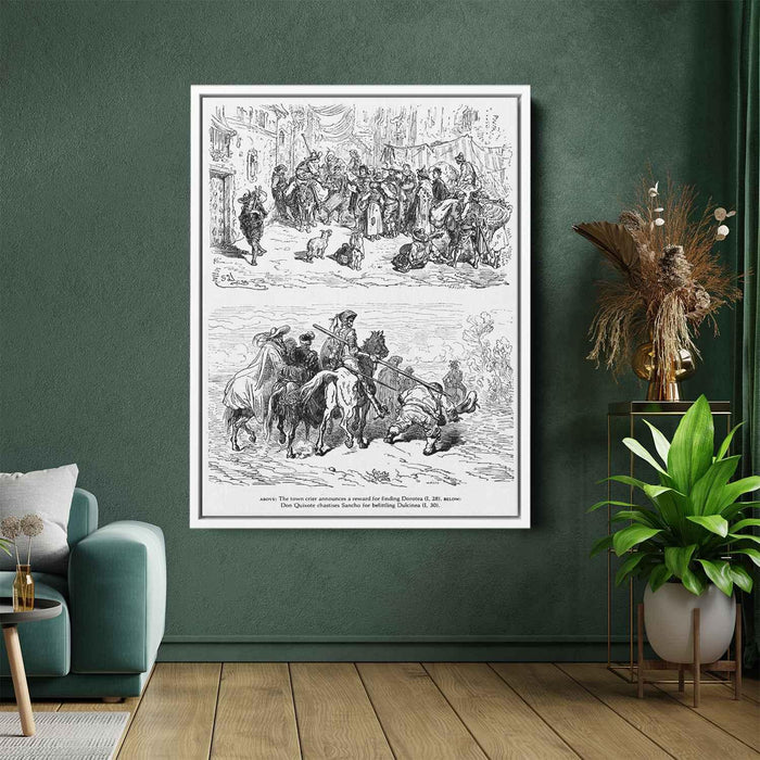 Don Quixote by Gustave Dore - Canvas Artwork