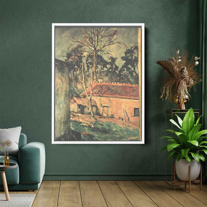 Farmyard at Auvers (1880) by Paul Cezanne - Canvas Artwork