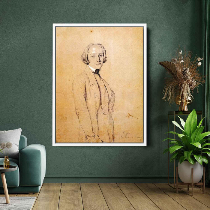 Franz Liszt by Jean Auguste Dominique Ingres - Canvas Artwork